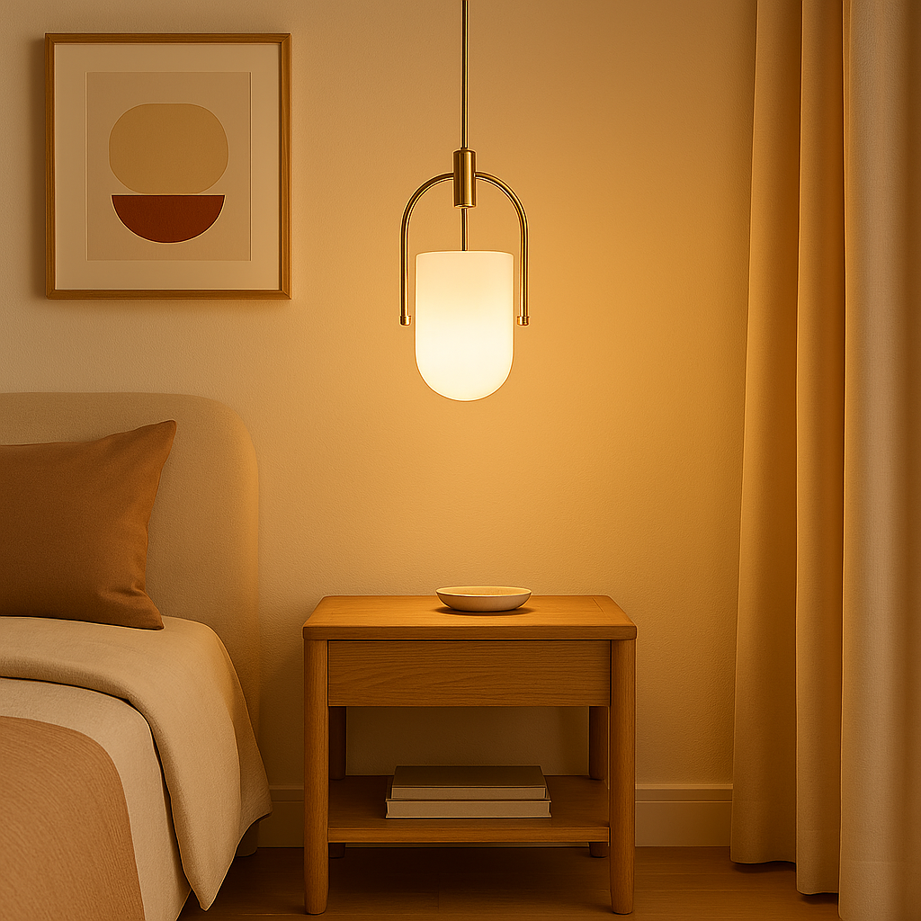 Modern Frosted LED Pendant Light