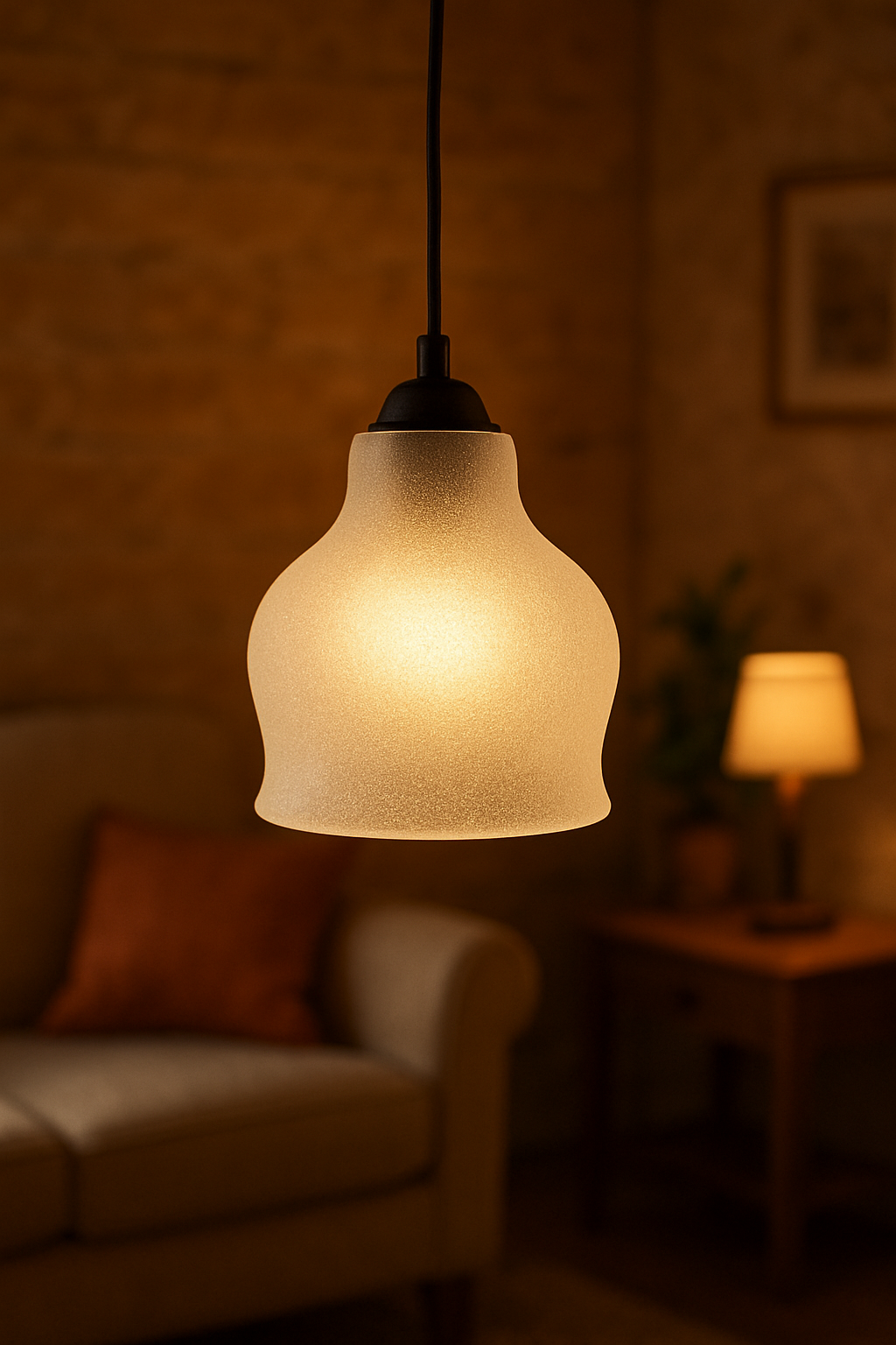 Modern Frosted LED Pendant Light