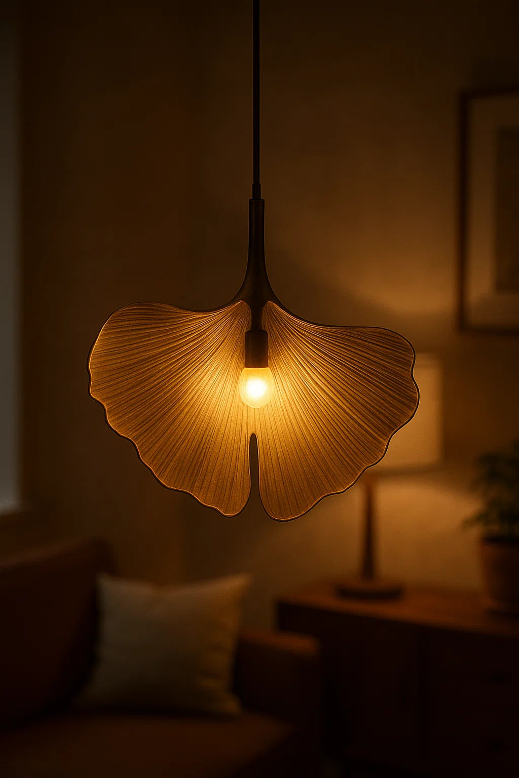 Ginkgo Leaf LED Pendant Light