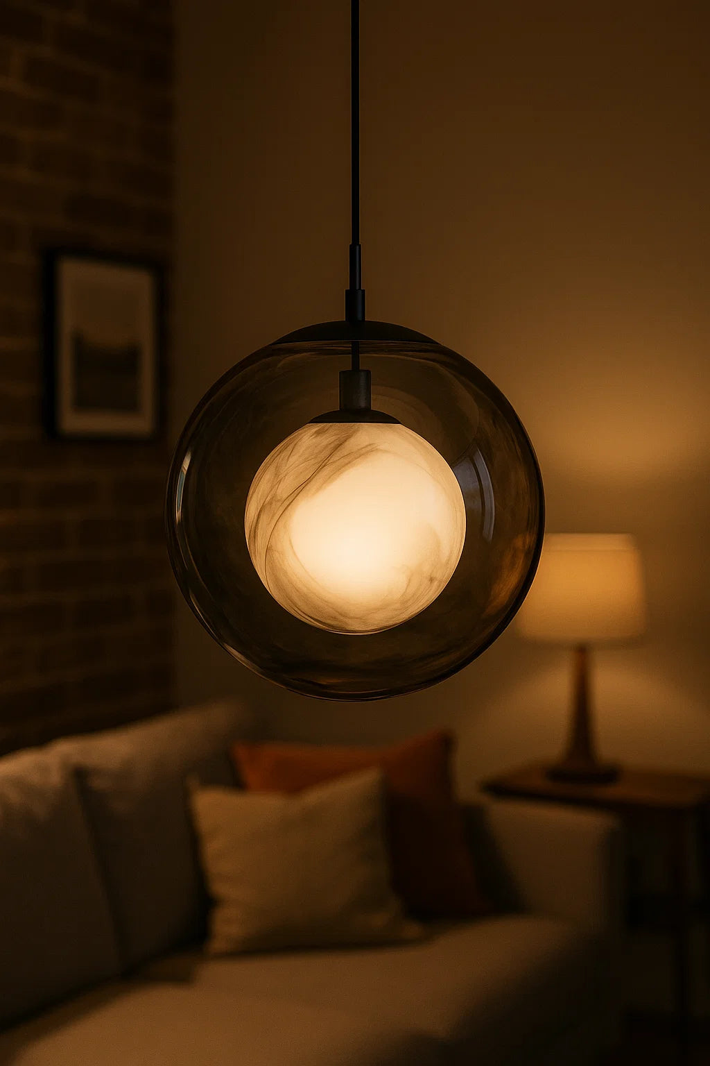 Modern Globe LED Pendant Light